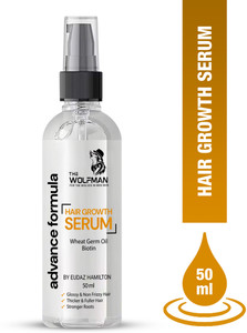 the wolfman advanced hair growth serum biotin anti frizz for smooth shiny and strong 50 ml