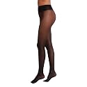Wolford Neon 40 Denier Tights Pantyhose for Women Semi Sheer Brilliant Shine Soft Logo Waistband Invisible Reinforced Toe
