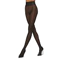 Wolford Neon 40 Denier Tights Pantyhose for Women Semi Sheer Brilliant Shine Soft Logo Waistband Invisible Reinforced Toe