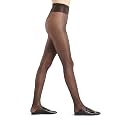 Wolford Neon 40 Denier Tights Pantyhose for Women Semi Sheer Brilliant Shine Soft Logo Waistband Invisible Reinforced Toe