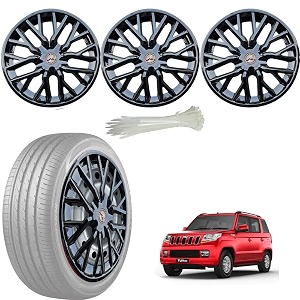 wolkomhome car accessories wheel cap hub cap 15 inch wheel cover delta full black set of 4 wheel cap for tuv 300
