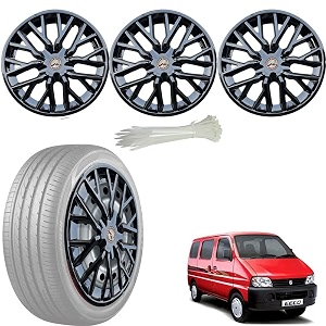 wolkomhome car accessories wheel cap hub cap 13 inch wheel cover delta full black set of 4 wheel cap for eeco
