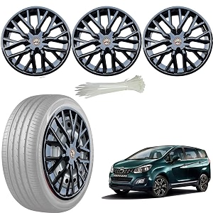 wolkomhome car accessories wheel cap hub cap 15 inch wheel cover delta full black set of 4 wheel cap for marazzo