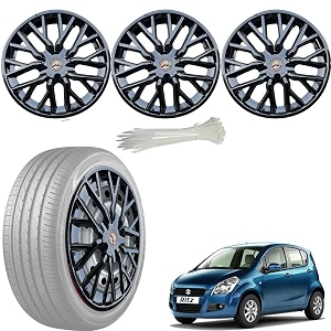 wolkomhome car accessories wheel cap hub cap 14 inch wheel cover delta full black set of 4 wheel cap for ritz