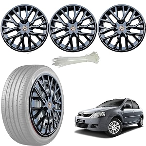wolkomhome car accessories wheel cap hub cap 14 inch wheel cover delta full black set of 4 wheel cap for verito