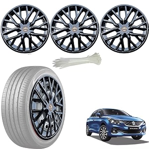 wolkomhome car accessories wheel cap hub cap 15 inch wheel cover delta full black set of 4 wheel cap for baleno 2022