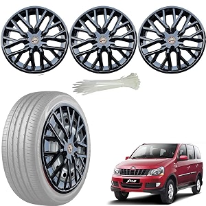 wolkomhome car accessories wheel cap hub cap 15 inch wheel cover delta full black set of 4 wheel cap for xylo