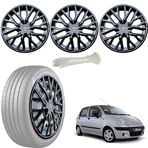 wolkomhome car accessories wheel cap hub cap 13 inch wheel cover delta full black set of 4 wheel cap for daewoo matiz