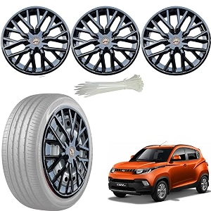wolkomhome car accessories wheel cap hub cap 14 inch wheel cover delta full black set of 4 wheel cap for kuv 100