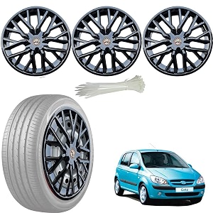 wolkomhome car accessories wheel cap hub cap 13 inch wheel cover delta full black set of 4 wheel cap for getz