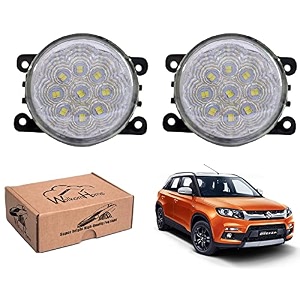 wolkomhome car fog light 18 led smd super bright car light accessories for vitara brezza