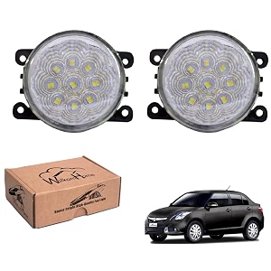 wolkomhome car fog light 18 led smd super bright car light accessories for swift dzire