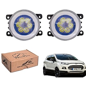 wolkomhome car fog light 6 led with drl car light accessories for ecosport old