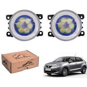 wolkomhome car fog light 6 led with drl car light accessories for baleno 2015
