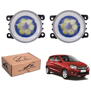 wolkomhome car fog light 6 led with drl car light accessories for celerio