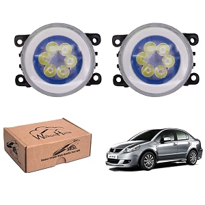 wolkomhome car fog light 6 led with drl car light accessories for sx4 new