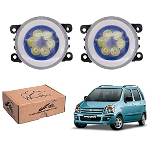 wolkomhome car fog light 6 led with drl car light accessories for wagonr 2006-2009
