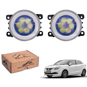 wolkomhome car fog light 6 led with drl car light accessories for baleno