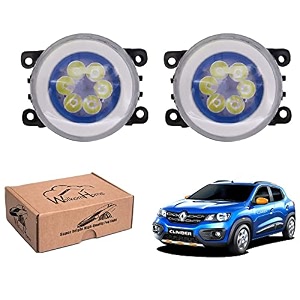 wolkomhome car fog light 6 led with drl car light accessories for kwid