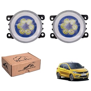 wolkomhome car fog light 6 led with drl car light accessories for tiago 2020