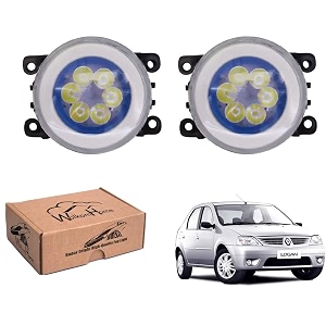 wolkomhome car fog light 6 led with drl car light accessories for logan
