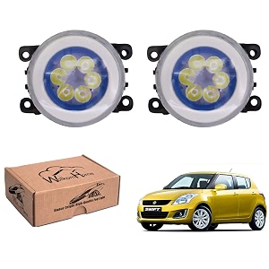 wolkomhome car fog light 6 led with drl car light accessories for swift type-4