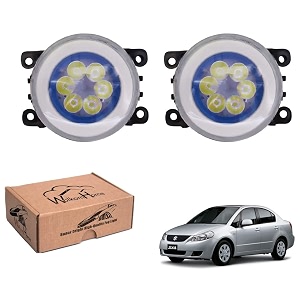 wolkomhome car fog light 6 led with drl car light accessories for sx4