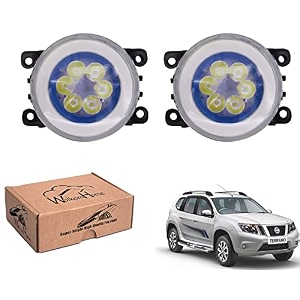 wolkomhome car fog light 6 led with drl car light accessories for terrano
