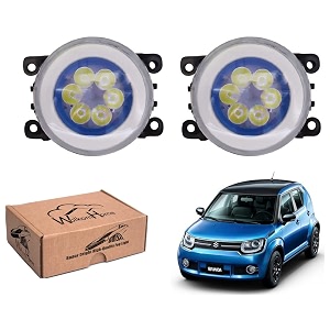 wolkomhome car fog light 6 led with drl car light accessories for ignis