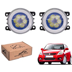wolkomhome car fog light 6 led with drl car light accessories for swift type-2