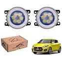 WolkomHome Car Fog Light 6 LED With DRL Car Light Accessories for New Swift 2018 to 2022