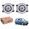 WolkomHome Car Fog Light 6 LED With DRL Car Light Accessories for WagonR 2019 to 2022