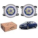 WolkomHome Car Fog Light 6 LED With DRL Car Light Accessories for Ciaz 2018