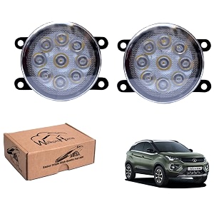 wolkomhome car fog light 9 led bright car light accessories for nexon 2020