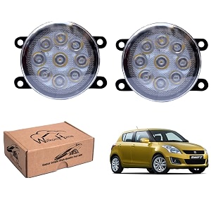 wolkomhome car fog light 9 led bright car light accessories for swift 2015