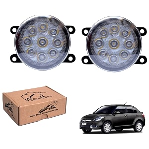 wolkomhome car fog light 9 led bright car light accessories for swift dzire