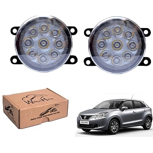 wolkomhome car fog light 9 led bright car light accessories for baleno 2015