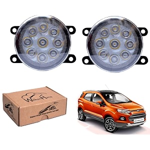 wolkomhome car fog light 9 led bright car light accessories for ecosport new
