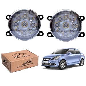 wolkomhome car fog light 9 led bright car light accessories for dzire 2015