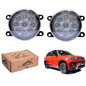 wolkomhome car fog light 9 led bright car light accessories for vitara brezza 2020