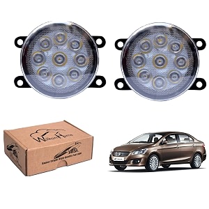 wolkomhome car fog light 9 led bright car light accessories for ciaz