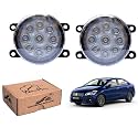 WolkomHome Car Fog Light 9 LED Bright Car Light Accessories for Ciaz 2018