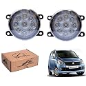 WolkomHome Car Fog Light 9 LED Bright Car Light Accessories for WagonR 2010