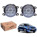 WolkomHome Car Fog Light 9 LED Bright Car Light Accessories for Baleno RS 2019