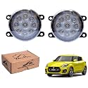 WolkomHome Car Fog Light 9 LED Bright Car Light Accessories for New Swift 2018 to 2022
