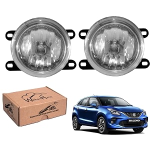 wolkomhome car fog light with h3 bulb car light accessories for baleno rs 2019