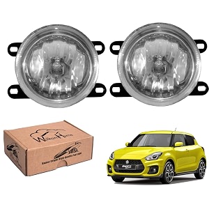 wolkomhome car fog light with h3 bulb car light accessories for new swift 2018 to 2022