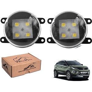 wolkomhome car fog light with high power 4 led car light accessories for nexon 2020