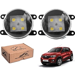 wolkomhome car fog light with high power 4 led car light accessories for kwid climber