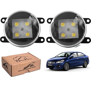 wolkomhome car fog light with high power 4 led car light accessories for ciaz 2018